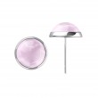Серьги с розовым Кварцем